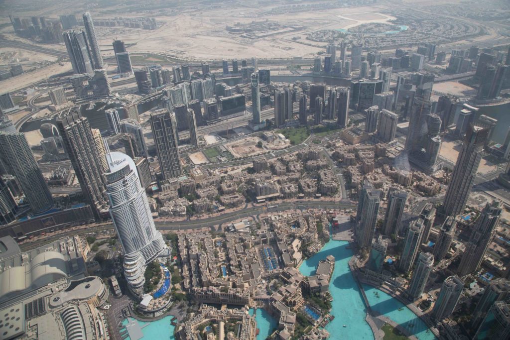 The view from Burj Khalifa.