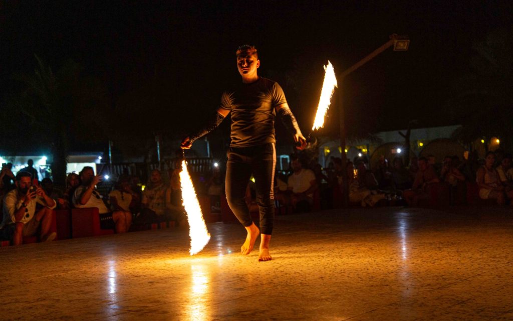 The fire dancer