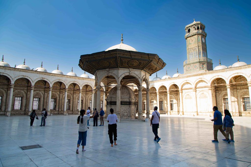 The courtyard of the Muhammad Ali Mosque