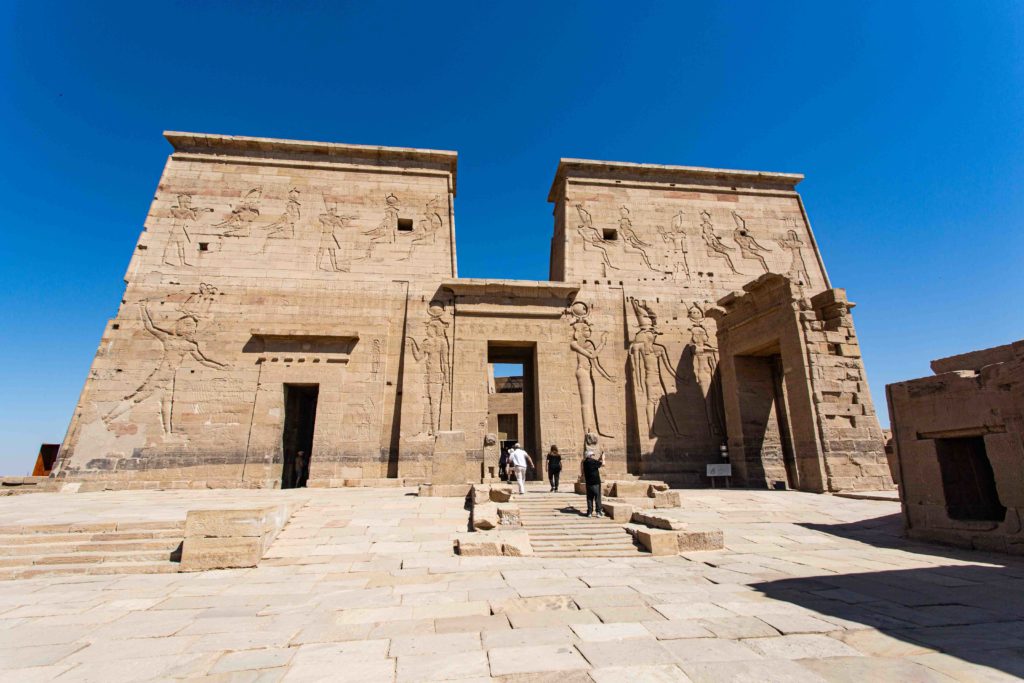 The first pylon of the Philae temple