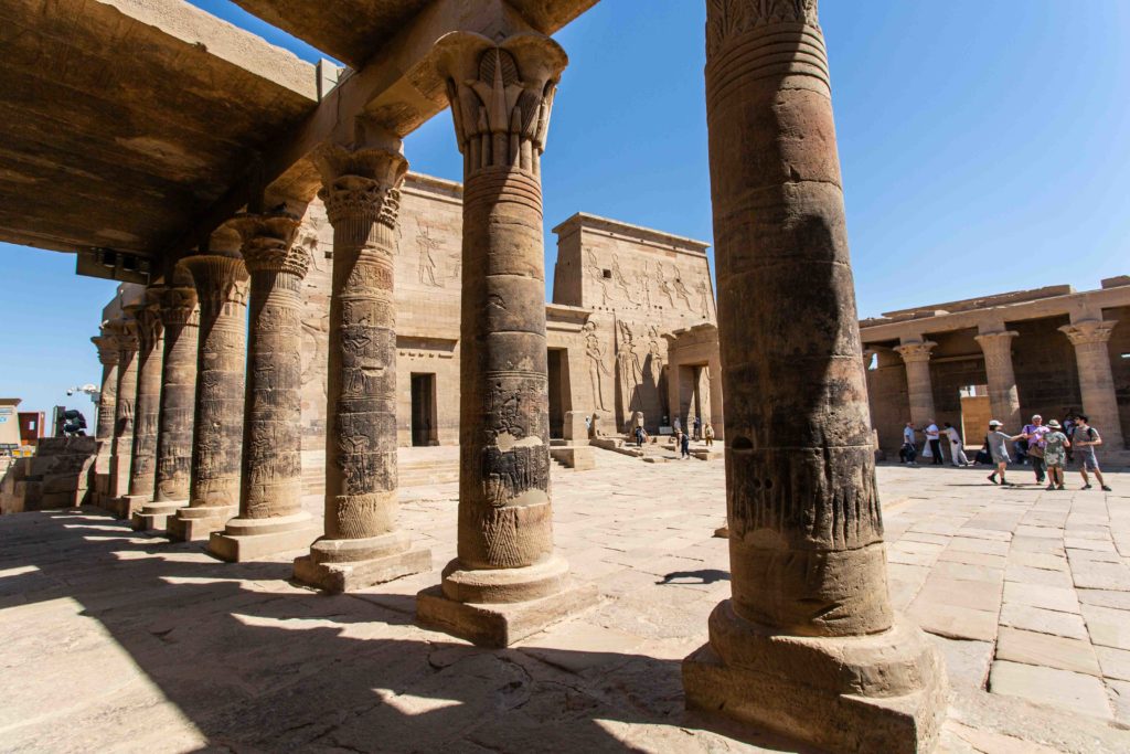 Inside Philae temple