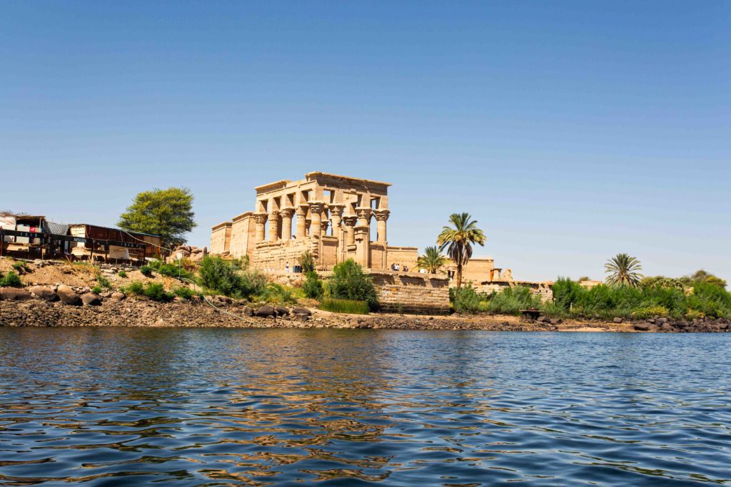 River view of the temple.