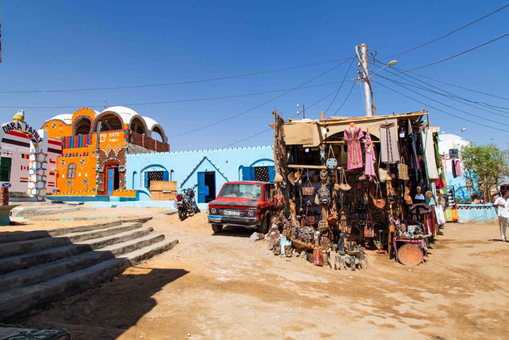 Walking through the Nubian Village.