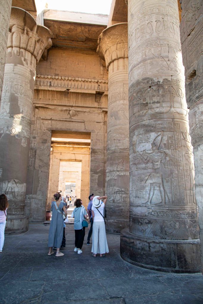 Columns in Kom Ombo Temple