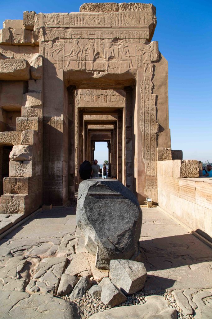 The altar of Sobek's side of the temple complex.