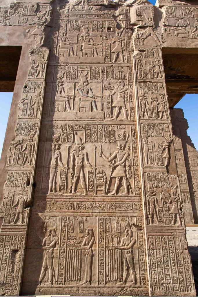 Carvings on Kom Ombo Temple