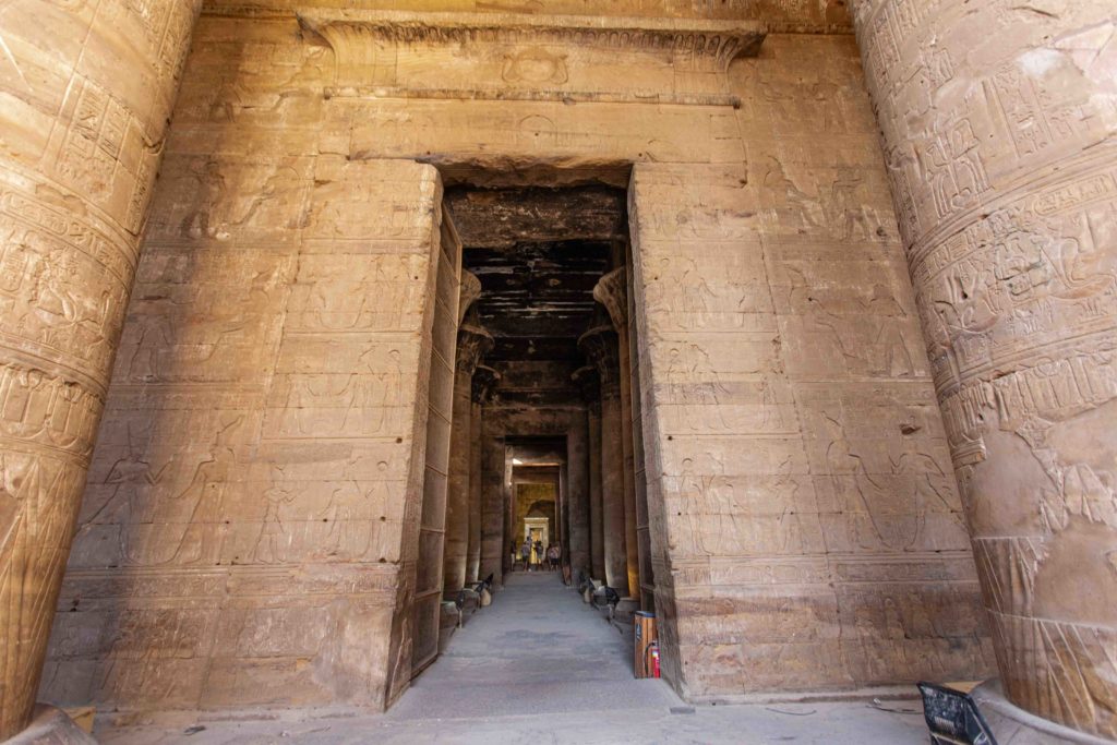 A view inside the temple.