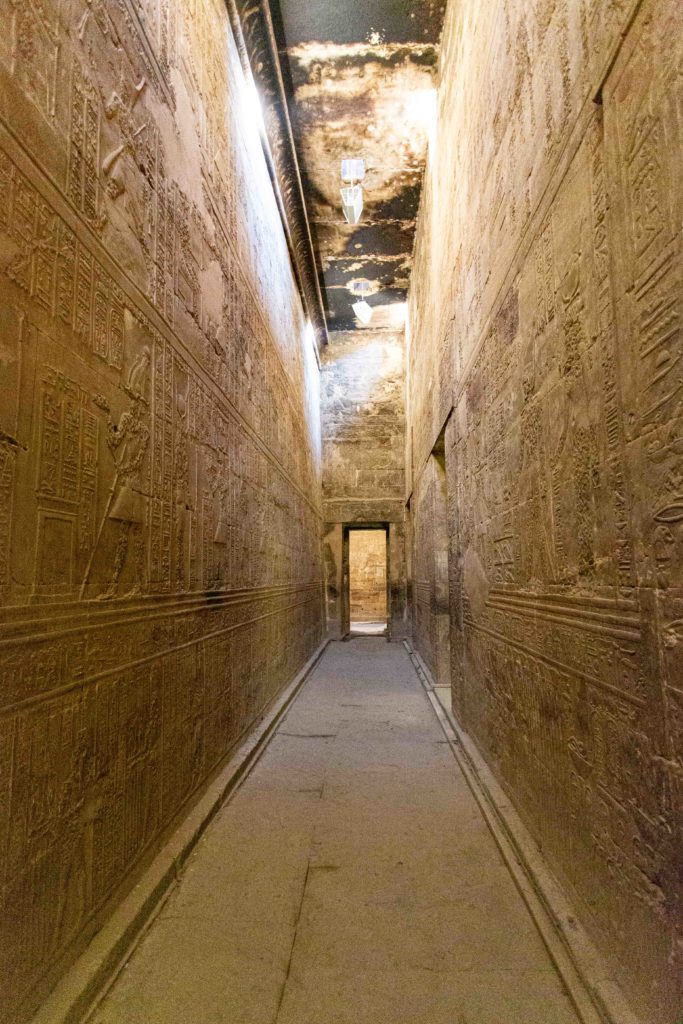 Hallway inside the temple.