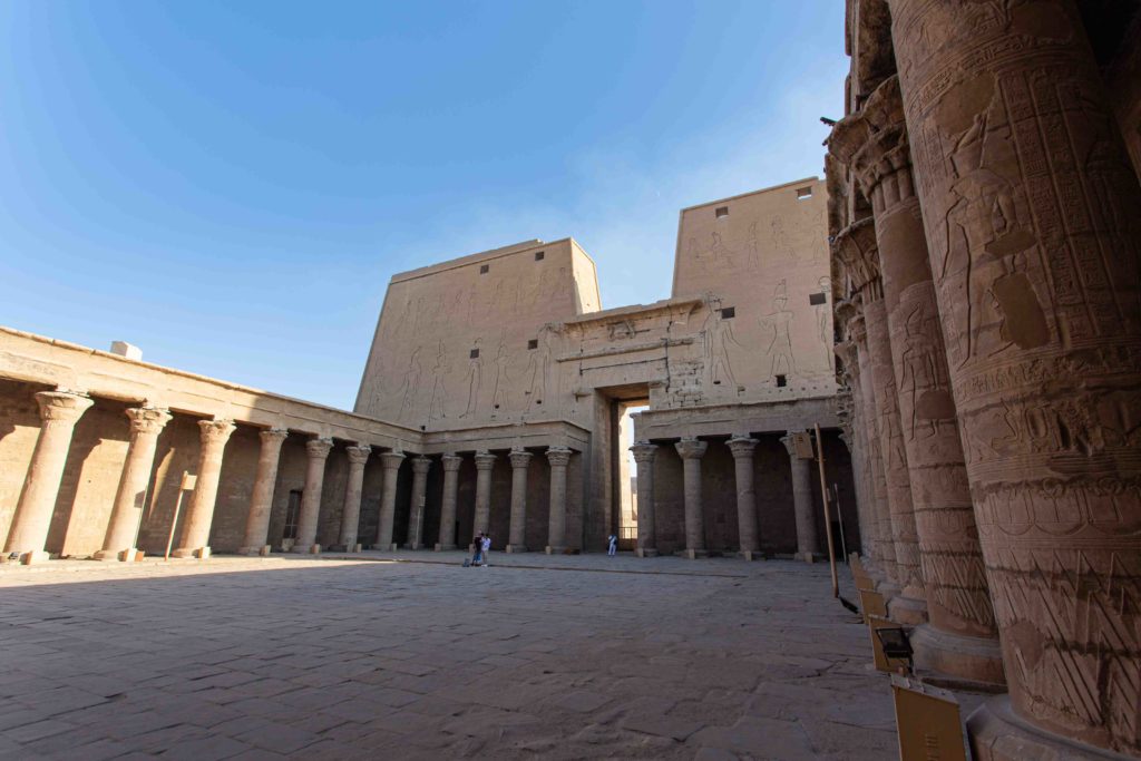 The forecourt of the temple.