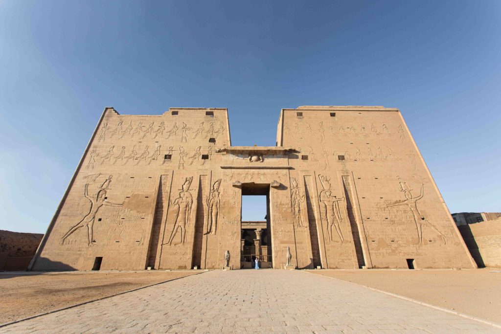 First pylon of Edfu Temple.