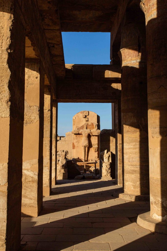 Inside the Temple of Thutmose III.