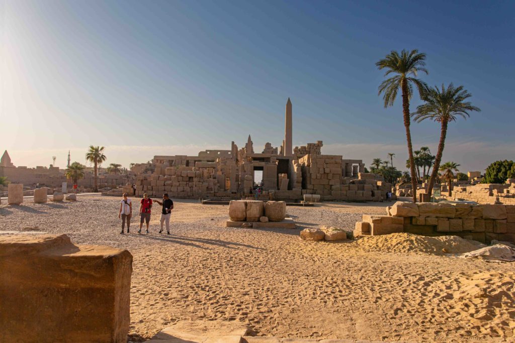 The view from Temple of Thutmose III.