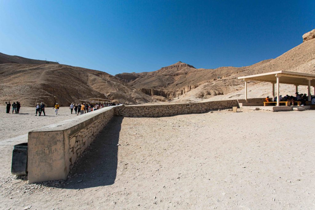 A view of El Qurn from the valley floor.