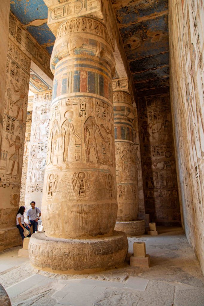 Columns in the temple.