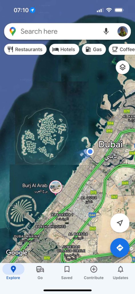 Our location in Dubai.