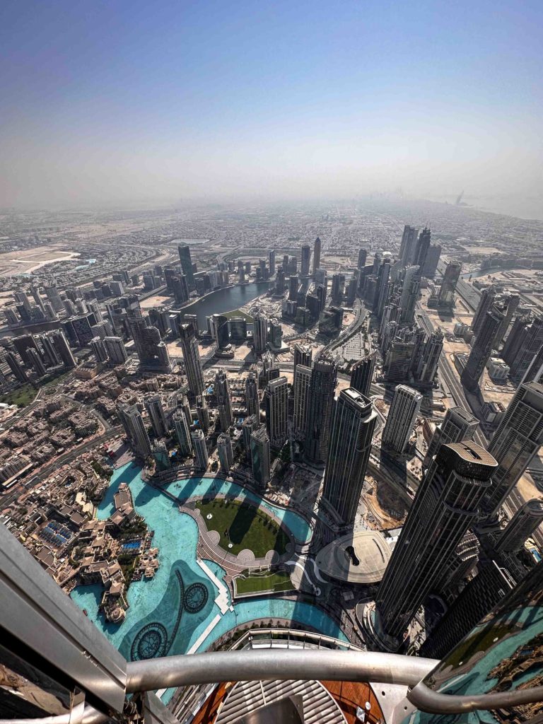 The view from Burj Khalifa.