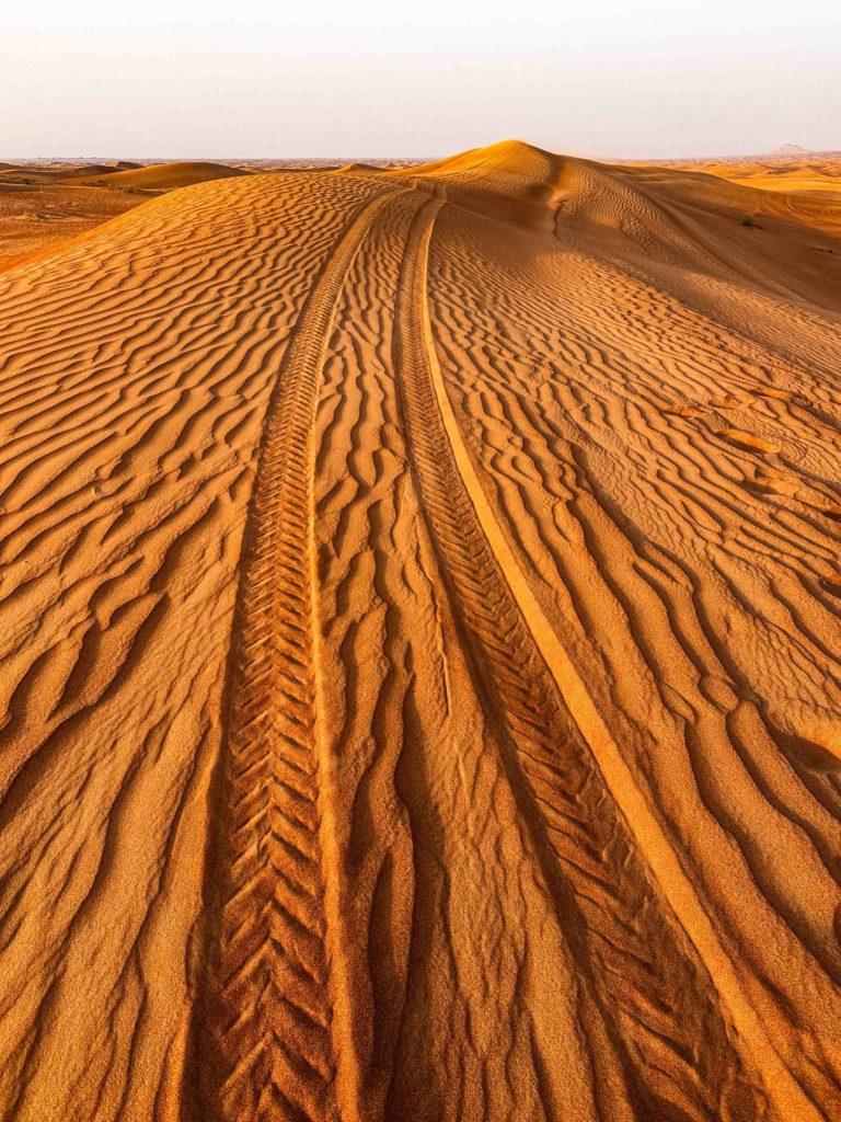 Across the dunes of Arabia.