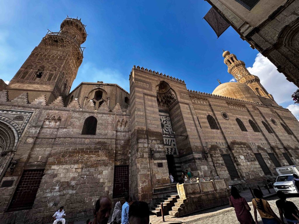 Islamic architecture in the Khan El Khalili bazaar.