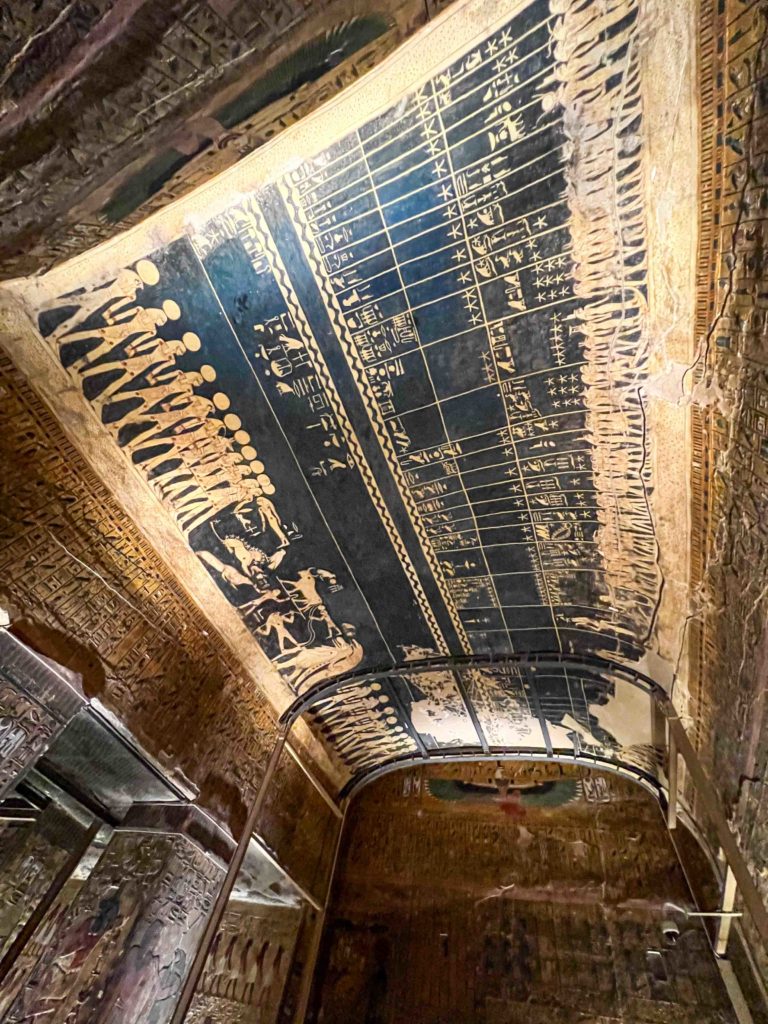 Ceiling of Seti I's crypt