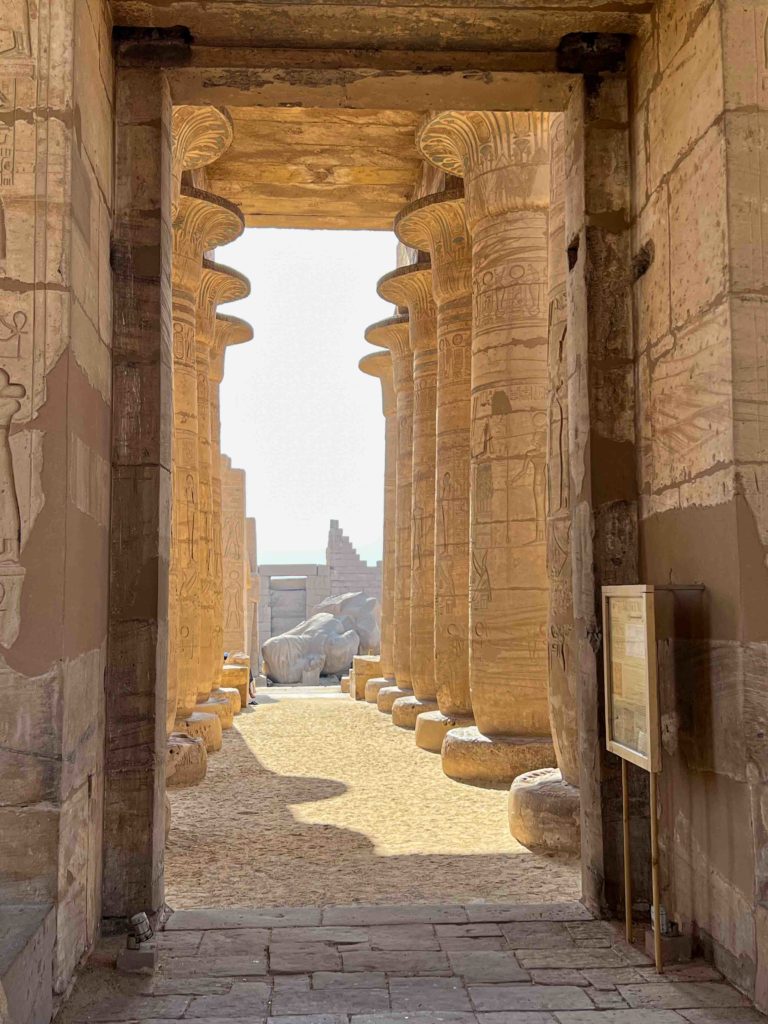 A view back through the temple.