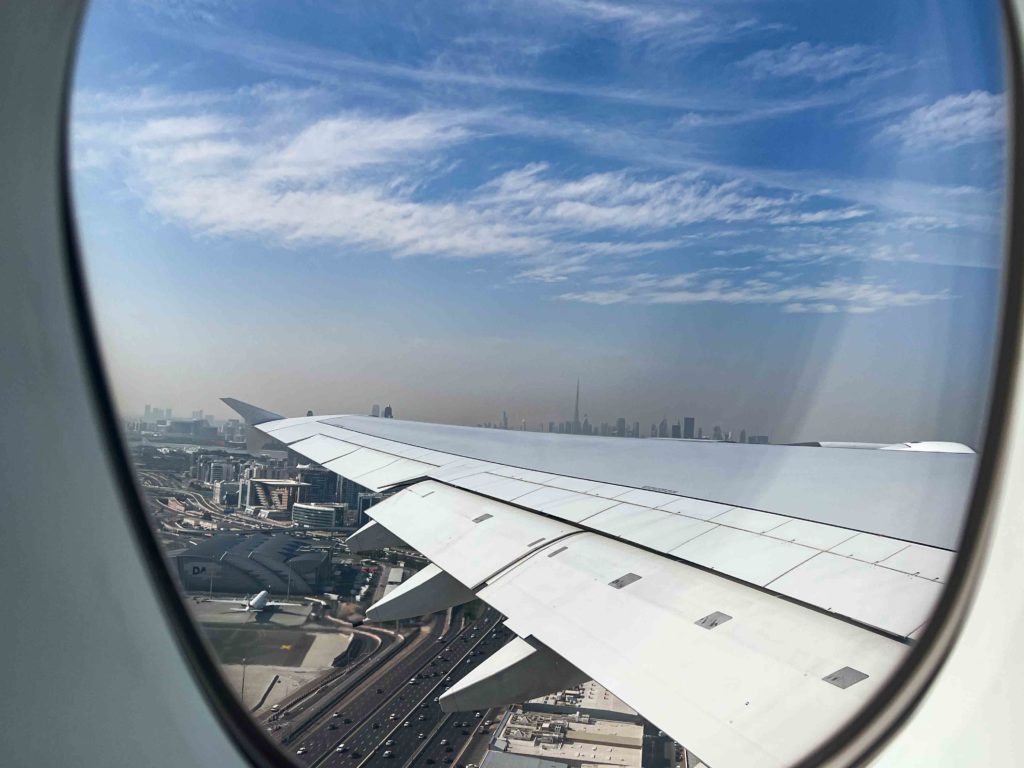 Departing Dubai