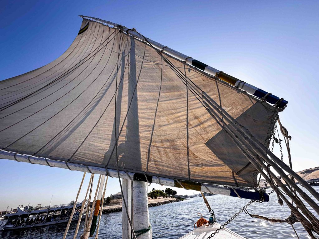 The felucca sail.