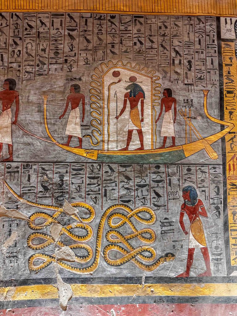 Illustrations in Ramesses I's tomb