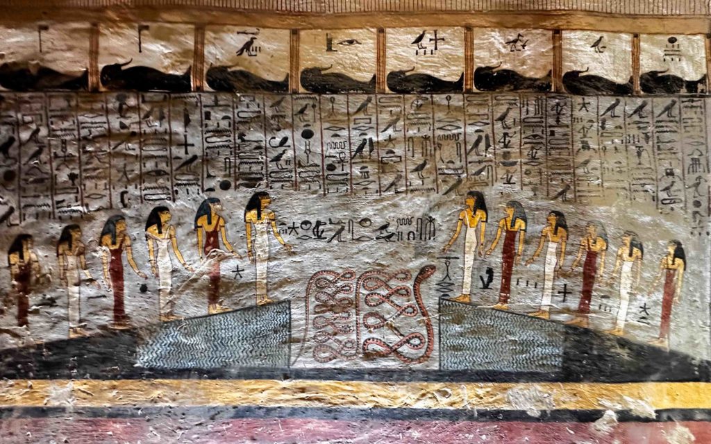 Illustrations in Ramesses I's tomb