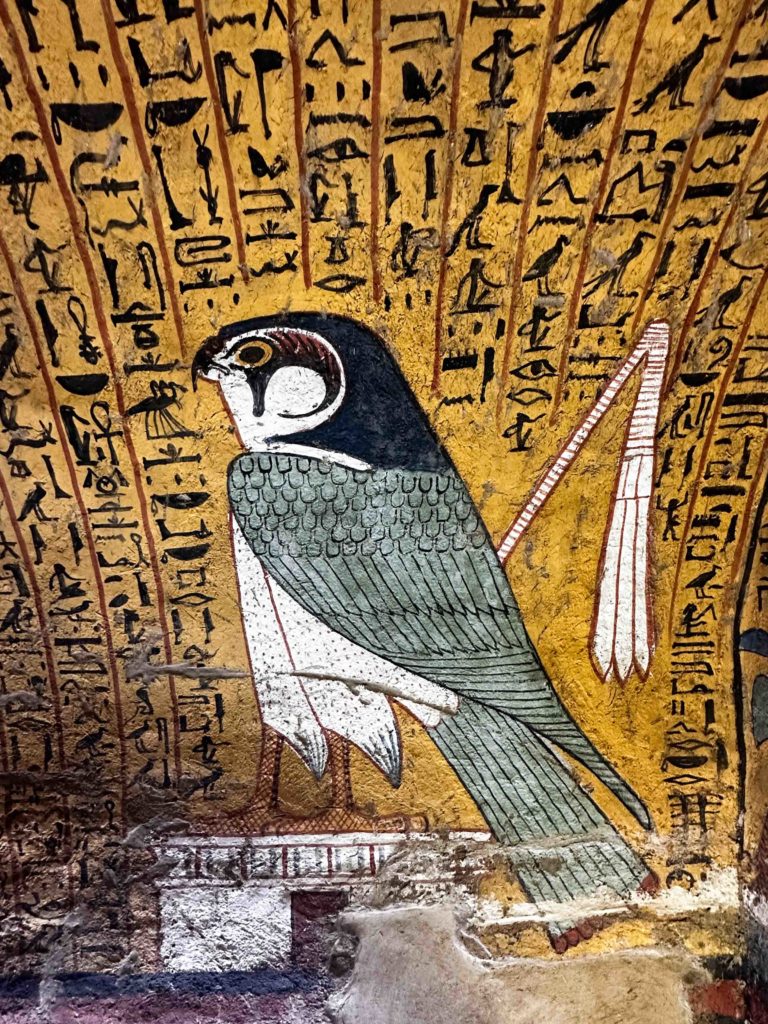 Inside a tomb in Deir el-Medina